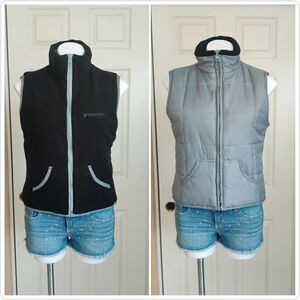 by design reversible fleece vest sz L